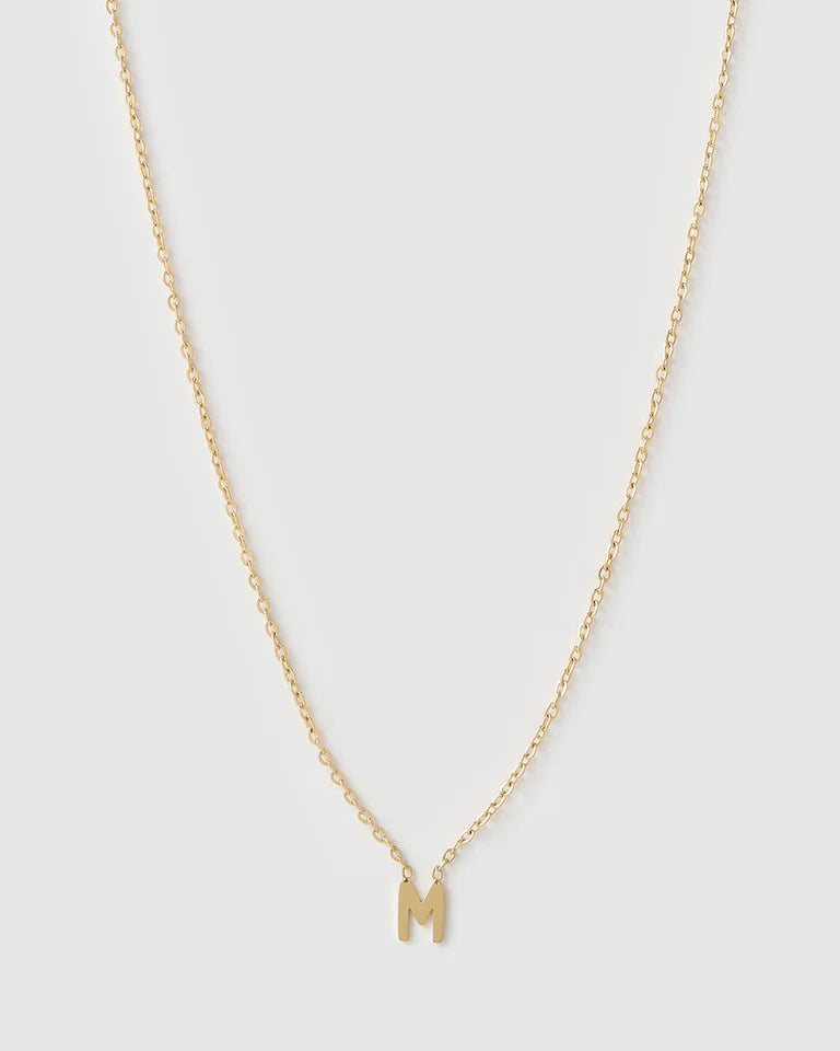 Mini Initial Gold Necklace