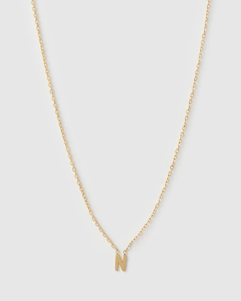Mini Initial Gold Necklace