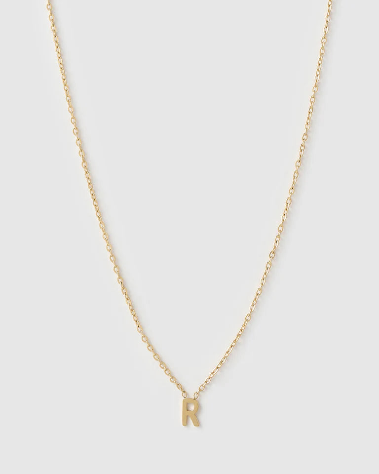 Mini Initial Gold Necklace