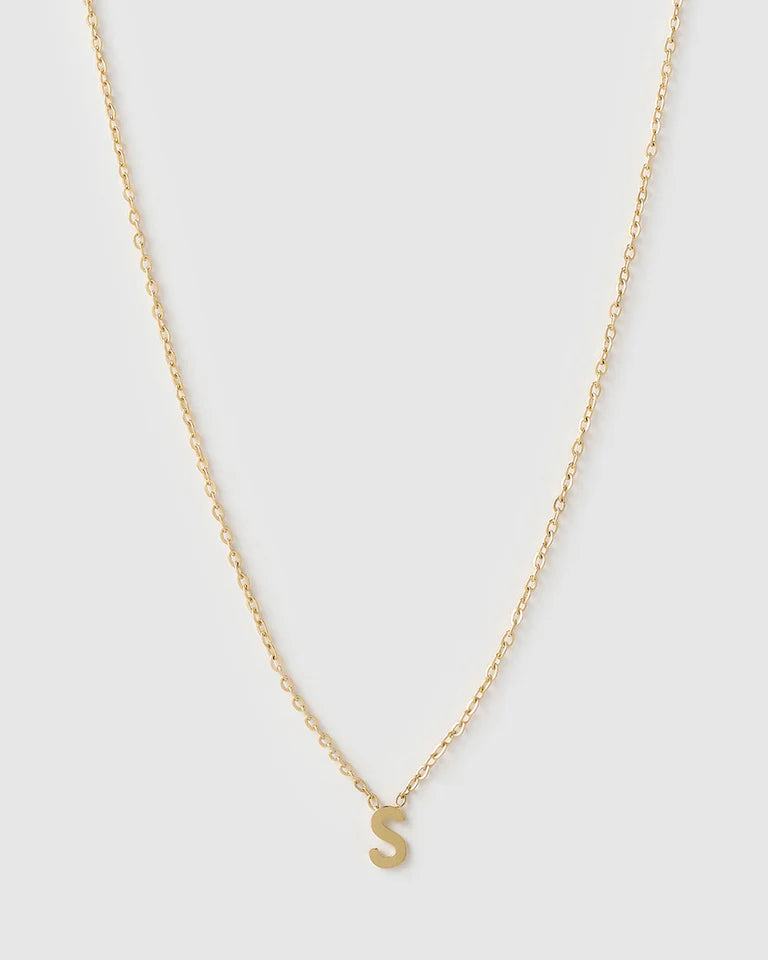 Mini Initial Gold Necklace