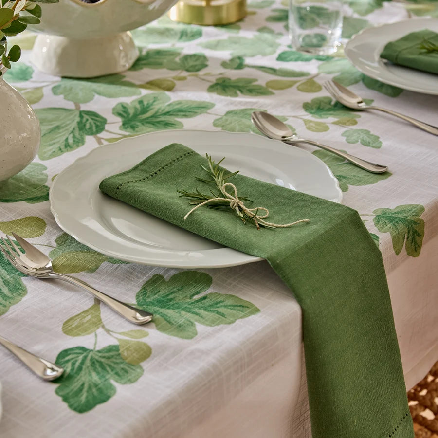 JETTY SPRUCE GREEN  NAPKIN SET 4