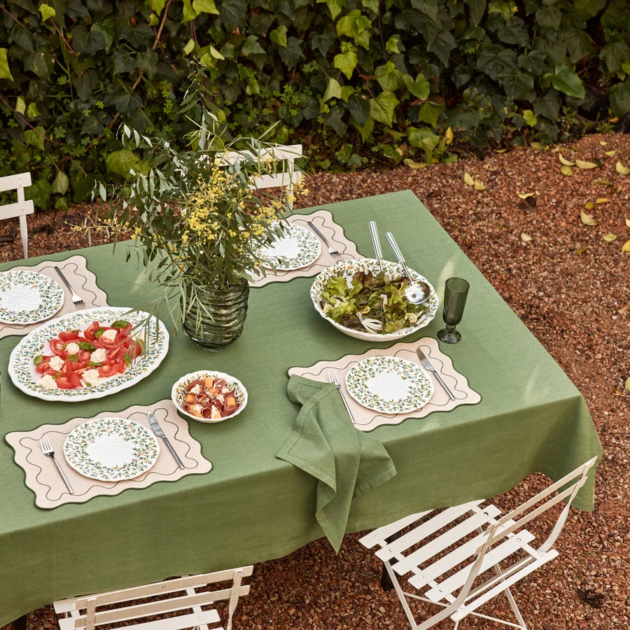 Jetty Spruce Green Tablecloth 150x230cm