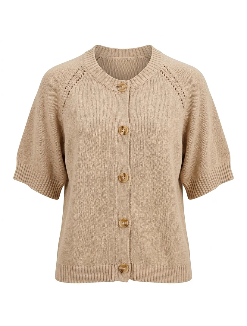 Maisy Knit Cardigan Sand