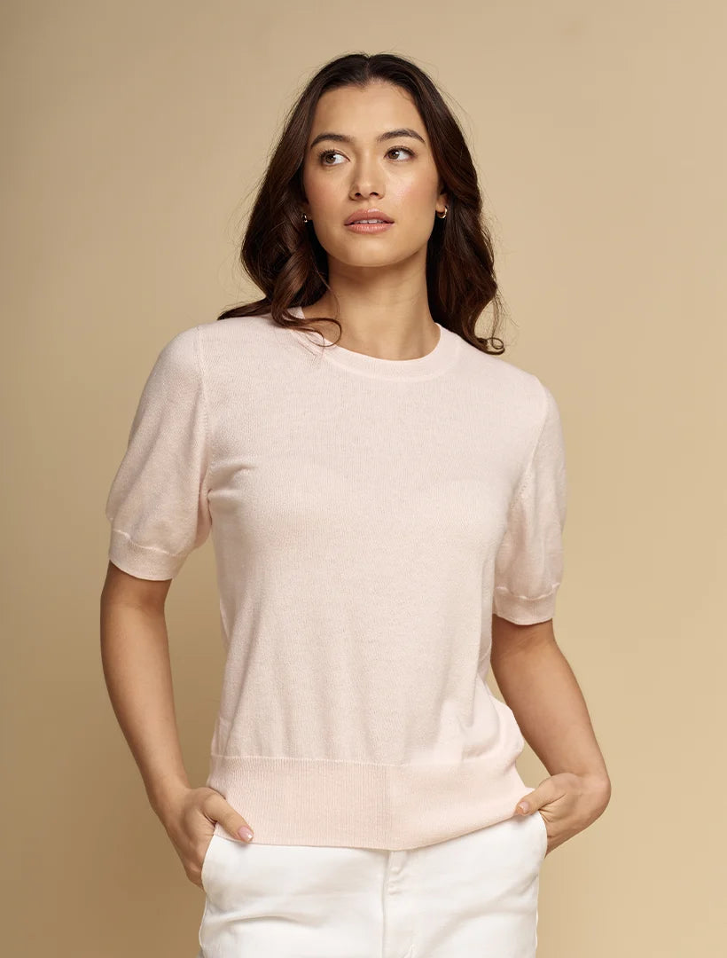 Melissa Cotton Cashmere Knit Pink