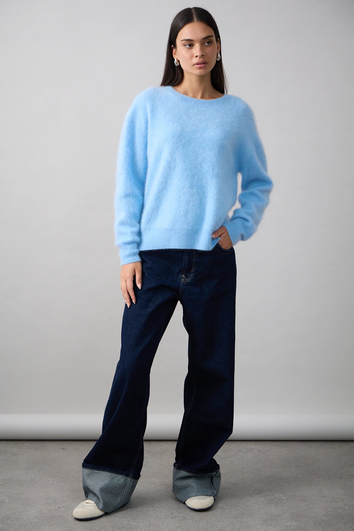 CYRA CREW - MID BLUE