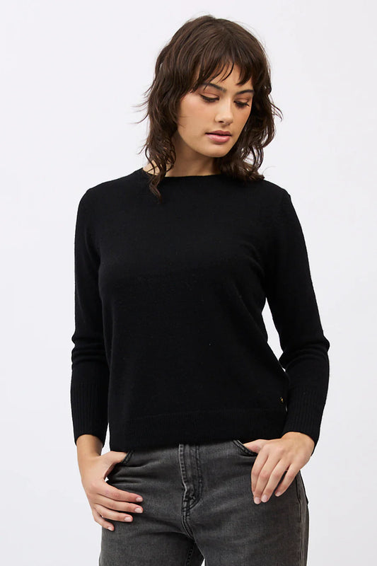 Essential Slim Crew - Black