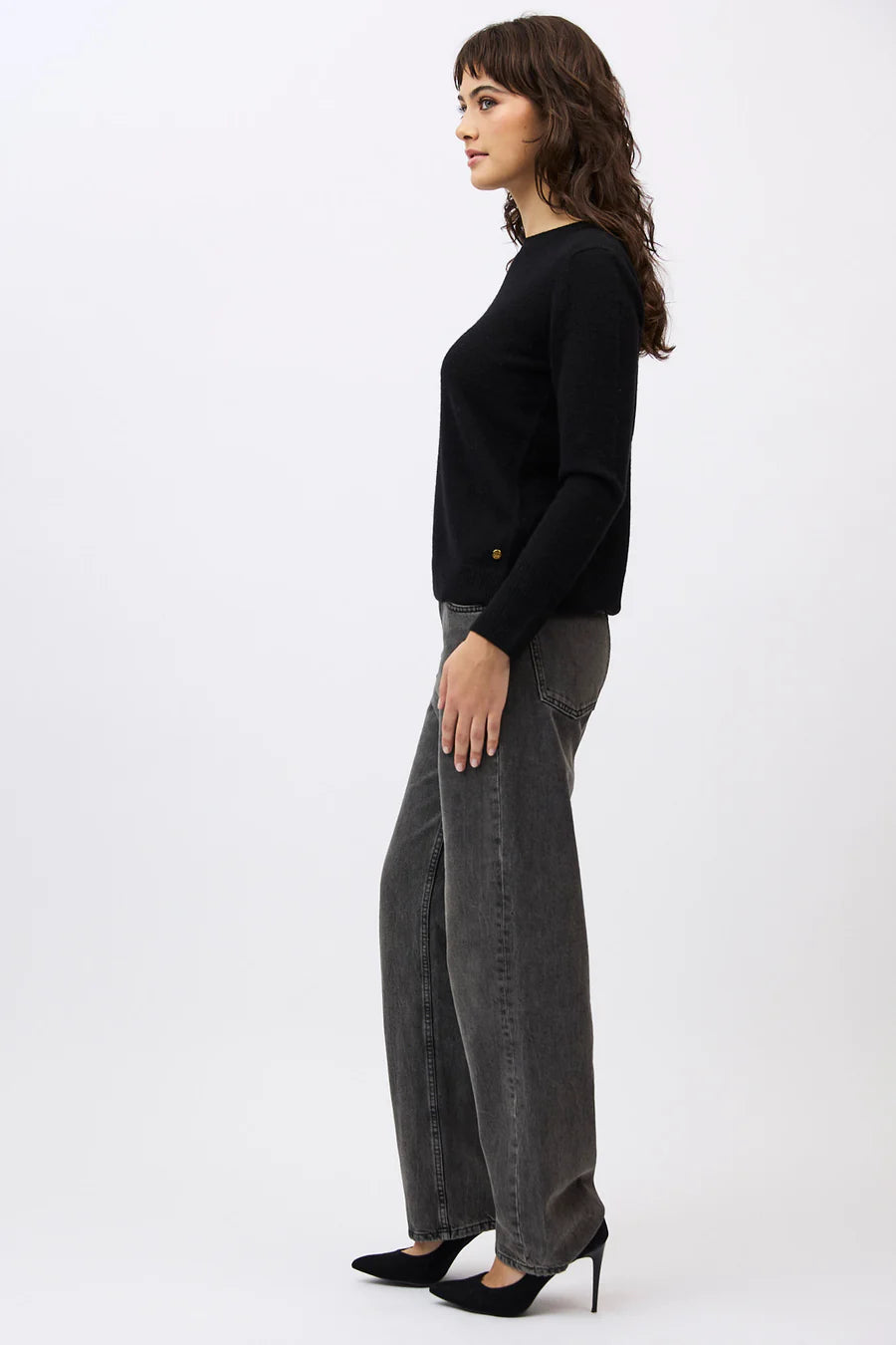 Essential Slim Crew - Black