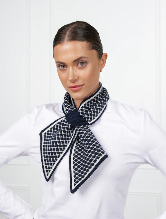 Louis Cashmere Twilly diamond Jaquard Navy