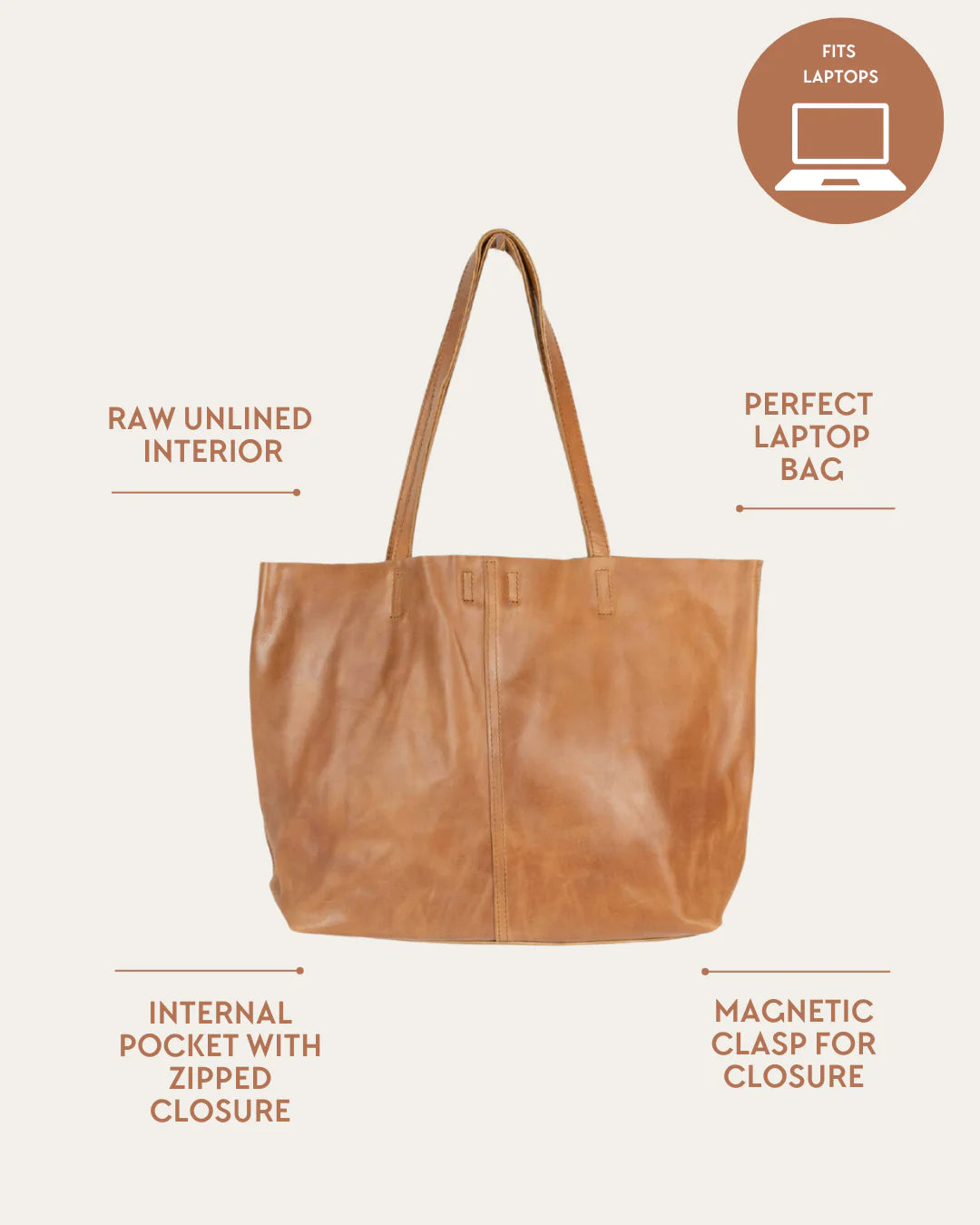 London Tote in Almond