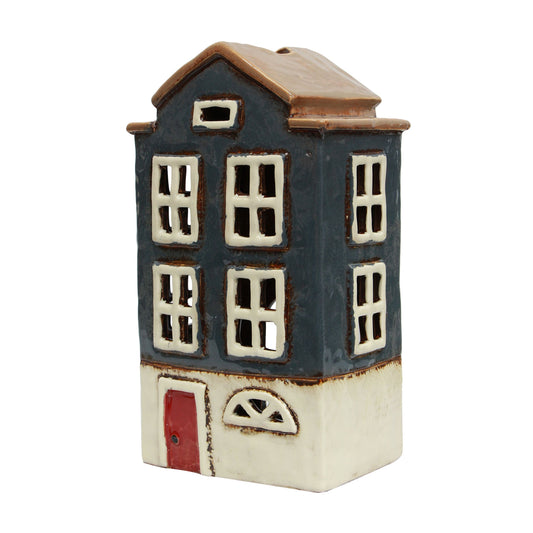 Tea Light House Nordic Navy
