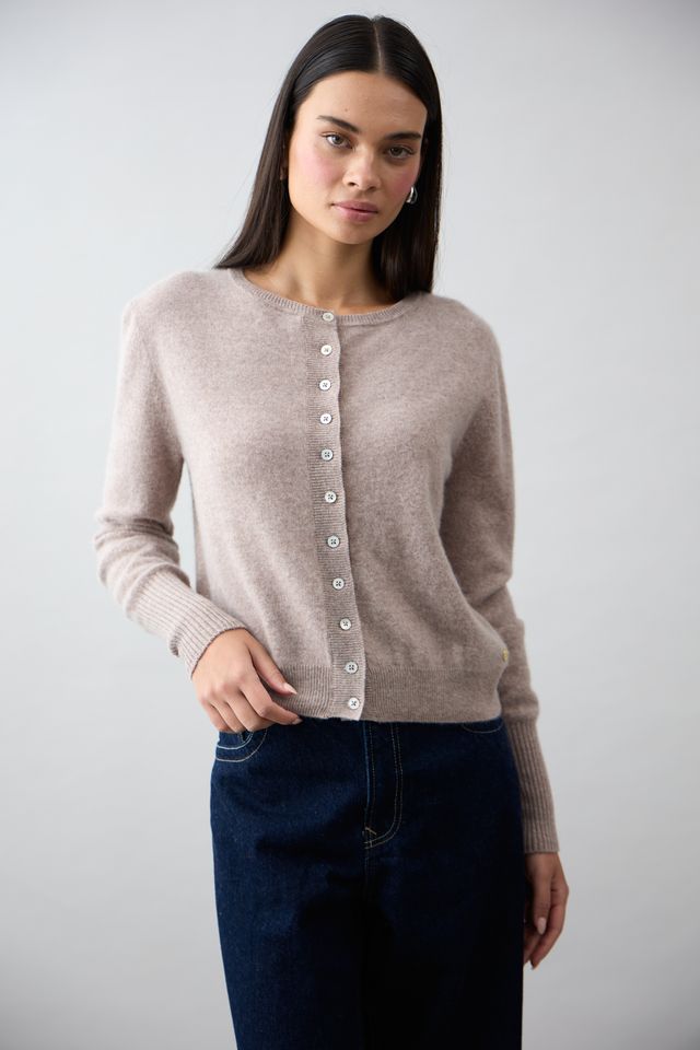 Essential Slim cardi - Toast