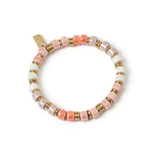 Load image into Gallery viewer, SKYLAR CERAMIC AND GOLD BRACELET - PEONY
