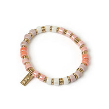 Load image into Gallery viewer, SKYLAR CERAMIC AND GOLD BRACELET - PEONY
