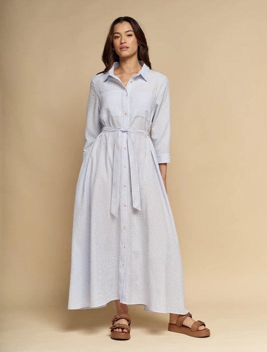 Sloane Striped Dress Sky