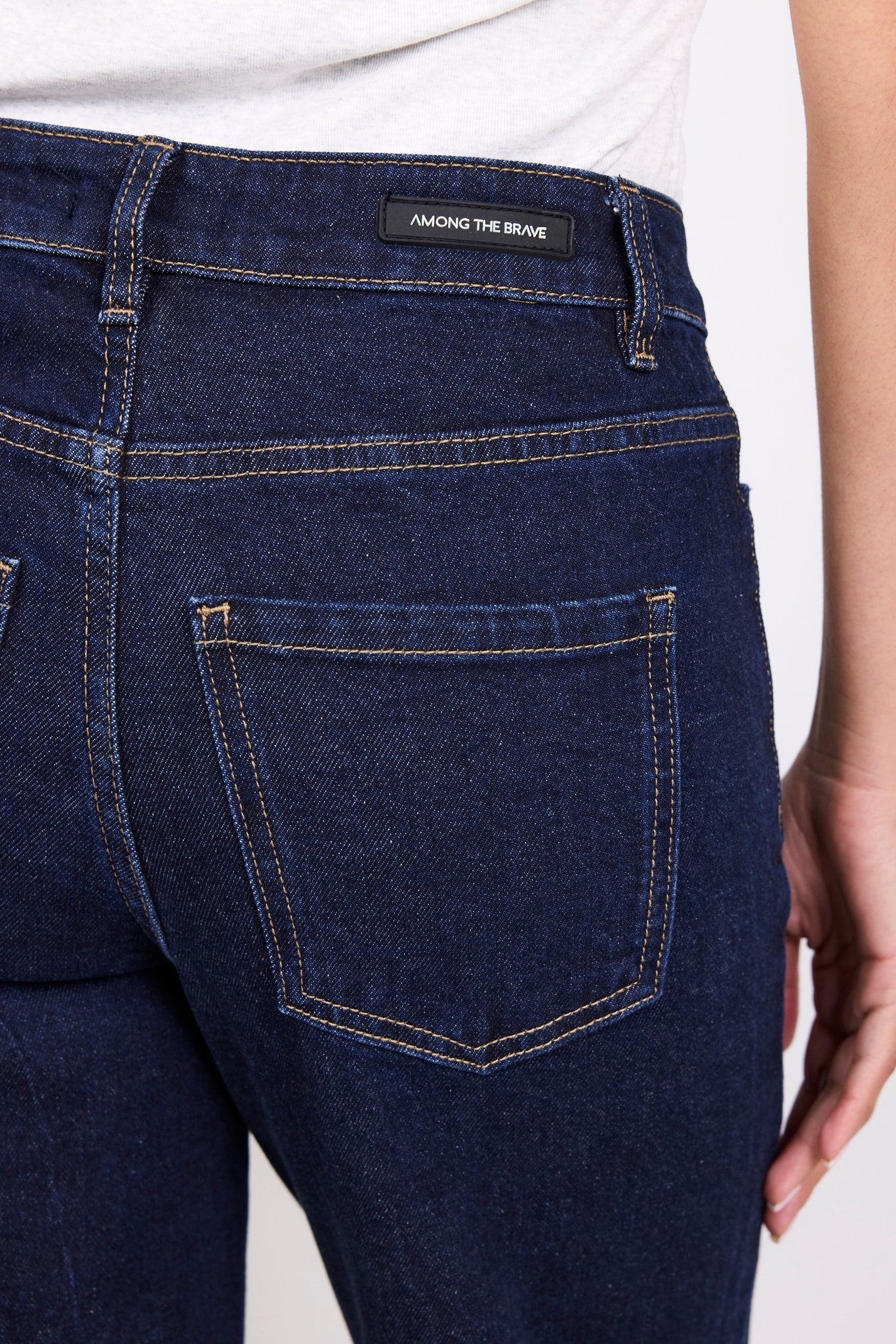 Zoey Indigo Petite High Rise Wide Leg Pocket Jean