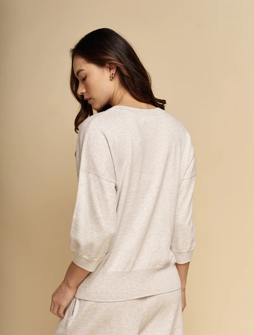 Tara Cotton Cashmere Knit Grey