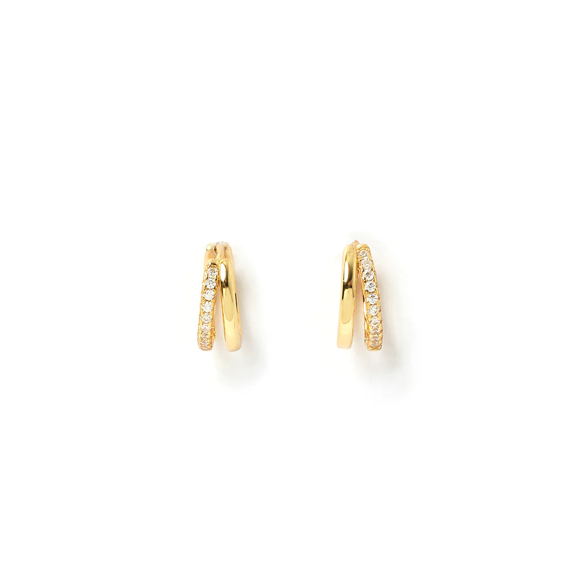 WINNIE GOLD HUGGIE EARRINGS - LARGE
