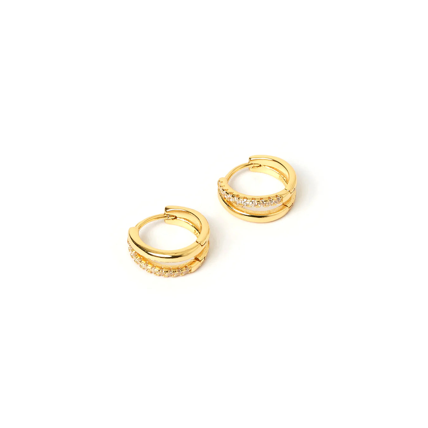 WINNIE GOLD HUGGIE EARRINGS - LARGE