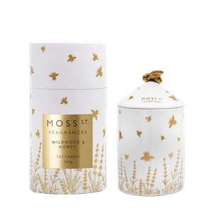 Wildwood & Honey Ceramic Candle 360g