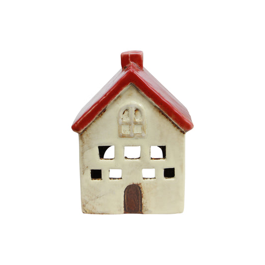 Alsace Tea Light Villa Red White