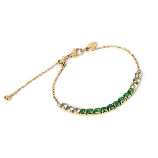 ZALIA GOLD BRACELET - EMERALD