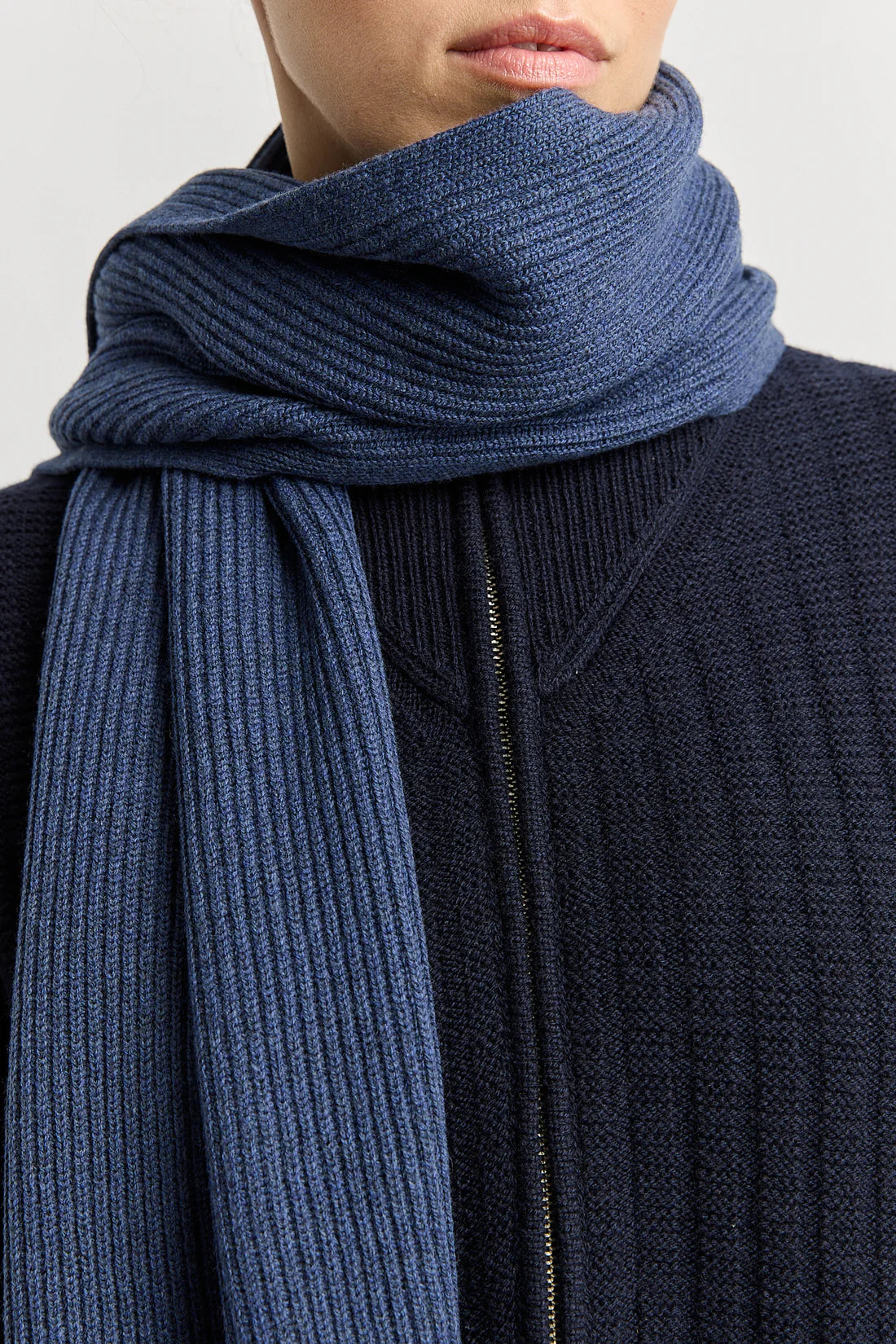 Fine rib scarf - Galaxy