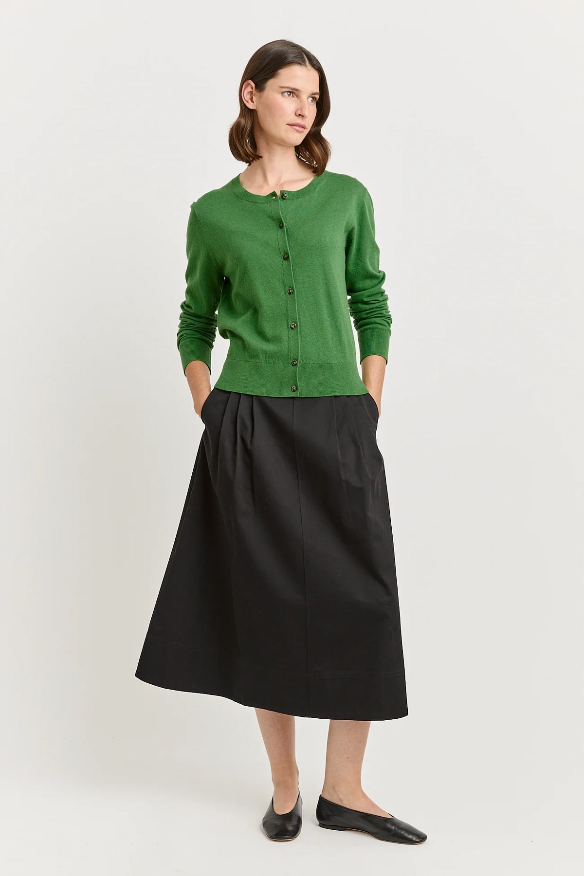Fine crew cardigan - Spring