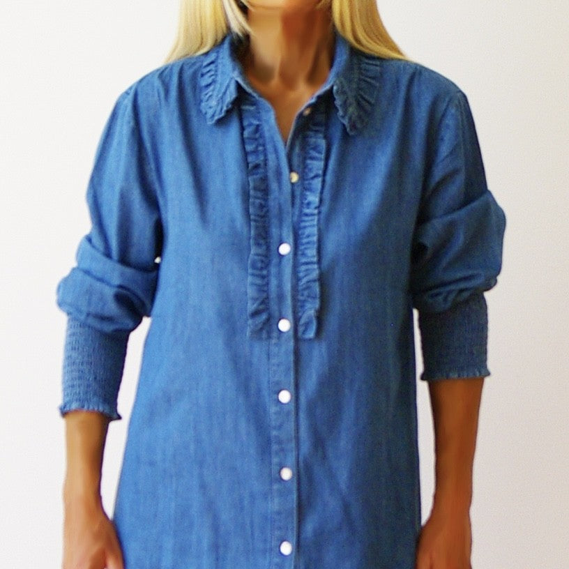 Ella Cottom Denim Shirt