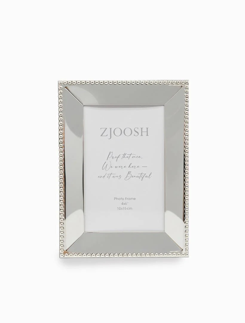 Beaded Edge Photo Frame Silver 4x6