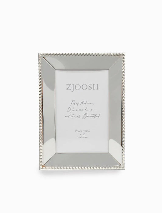 Beaded Edge Photo Frame Silver 4x6