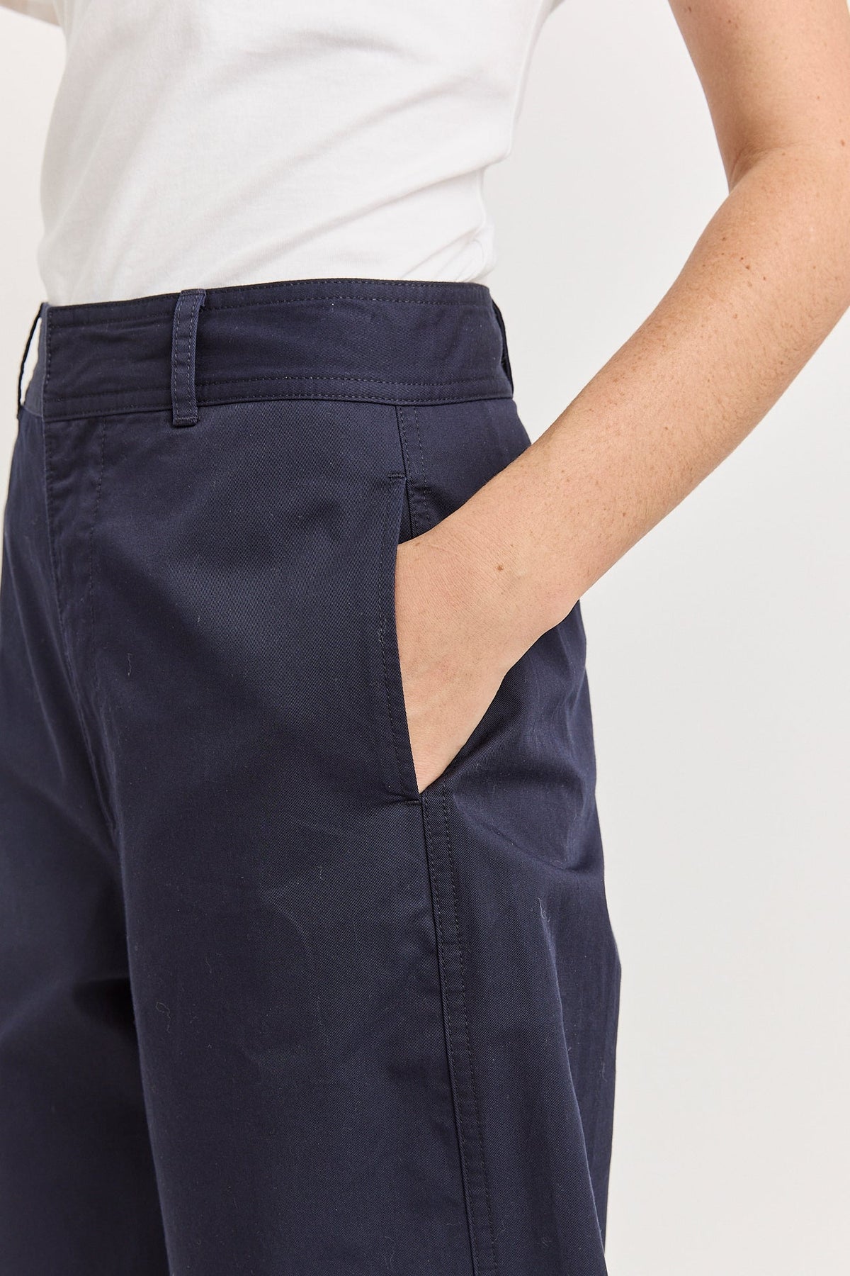 Soft barrel pant - Navy