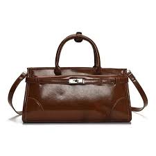 Oxford Vegan Leather Bag - Wine