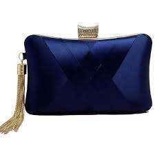 Satin Cross Bag Navy