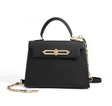 Anna Cowhide Bag - black