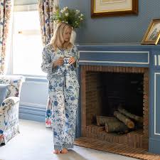 Versailles Blue Chinoiserie Pyjama Set