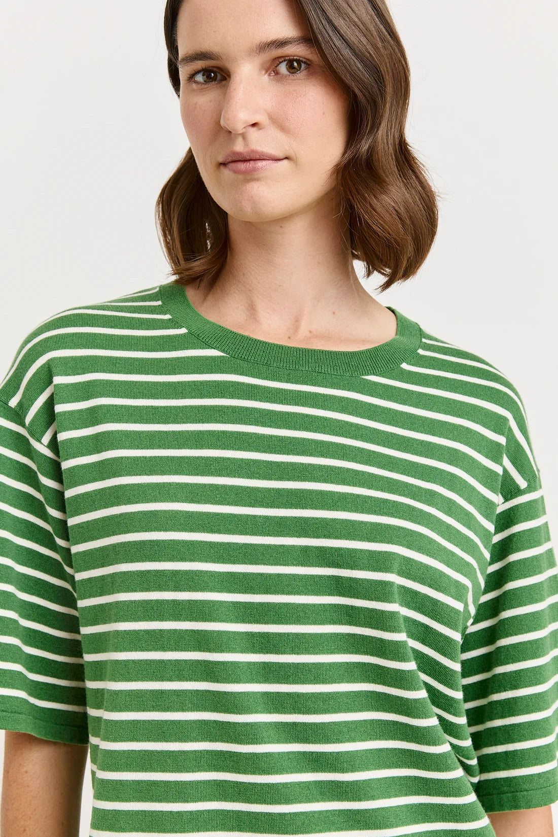 Relaxed stripe knit tee - Spring