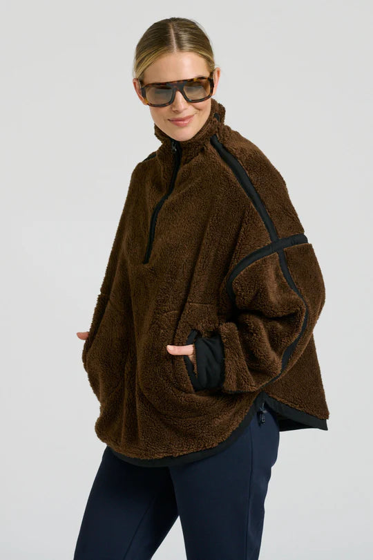 Popover Fleece Sweatshirt - Chocolate