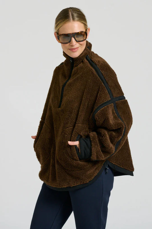 Popover Fleece Sweatshirt - Chocolate