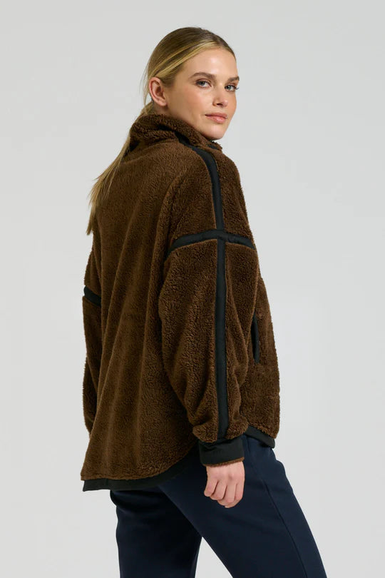 Popover Fleece Sweatshirt - Chocolate