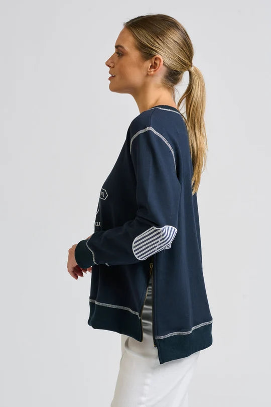 Zippy Classic Zipside Sweatshirt - Ssc Navy