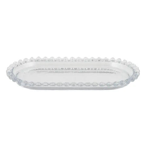 Maya Glass Oval Platter