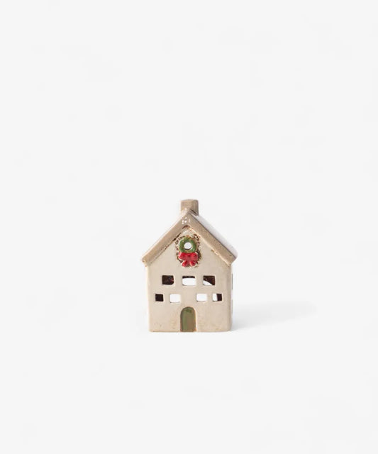 Alsace Tea Light Villa Christmas Stone
