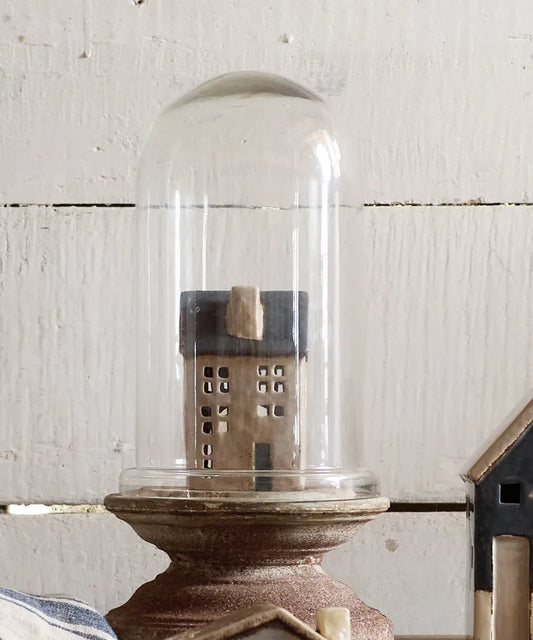 Saint Malo Tea Light House Blue Roof