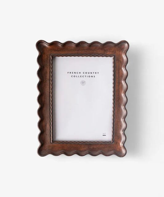 Chestnut Wavy Photoframe 6x4