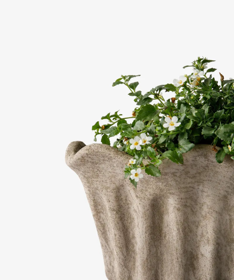 Terra Fluted Oval Planter Small