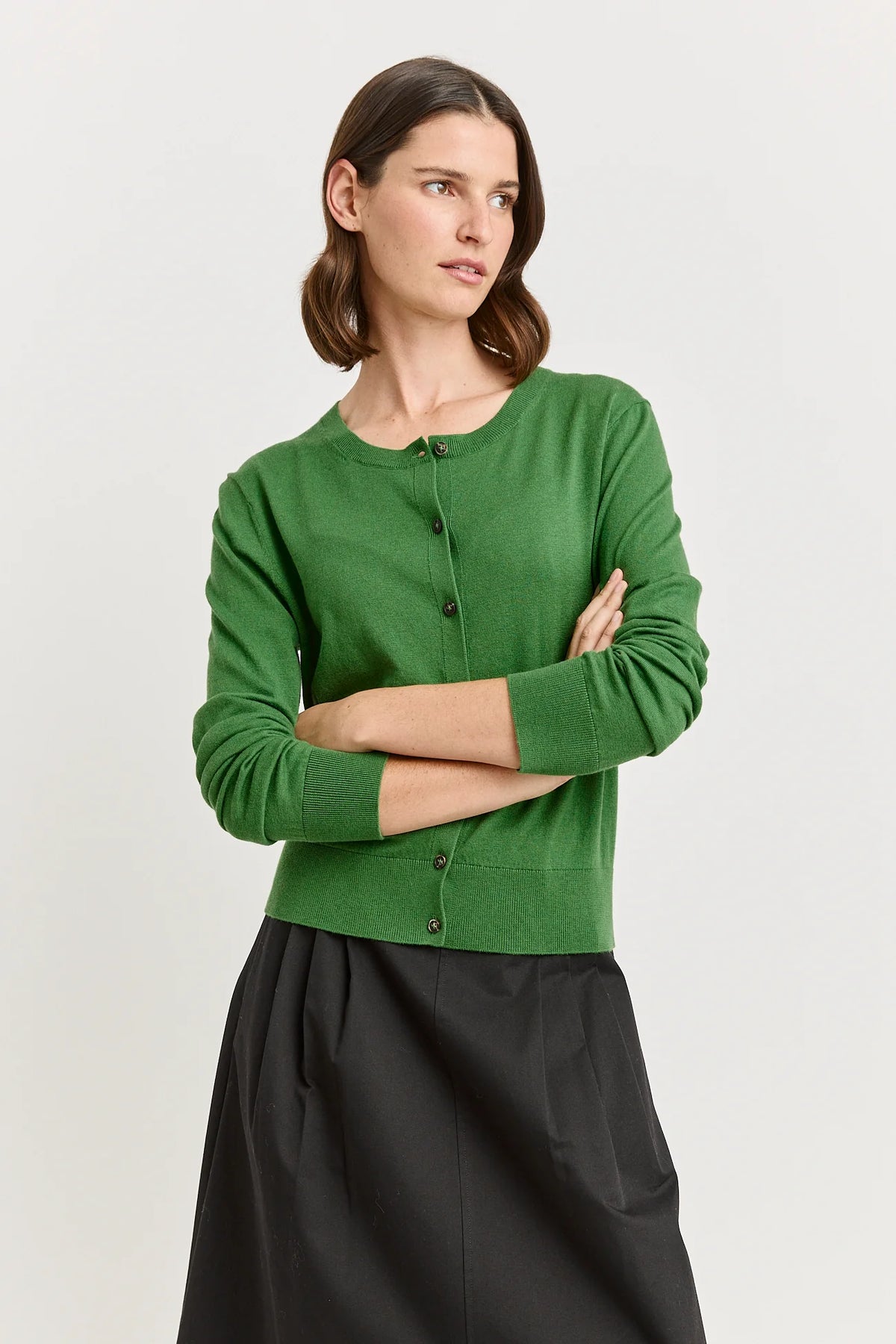 Fine crew cardigan - Spring