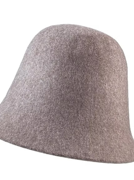 Boston Wool Cloche Hat- Brown
