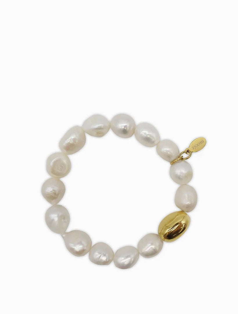 Lucienne Pearl Bracelet Gold Bean