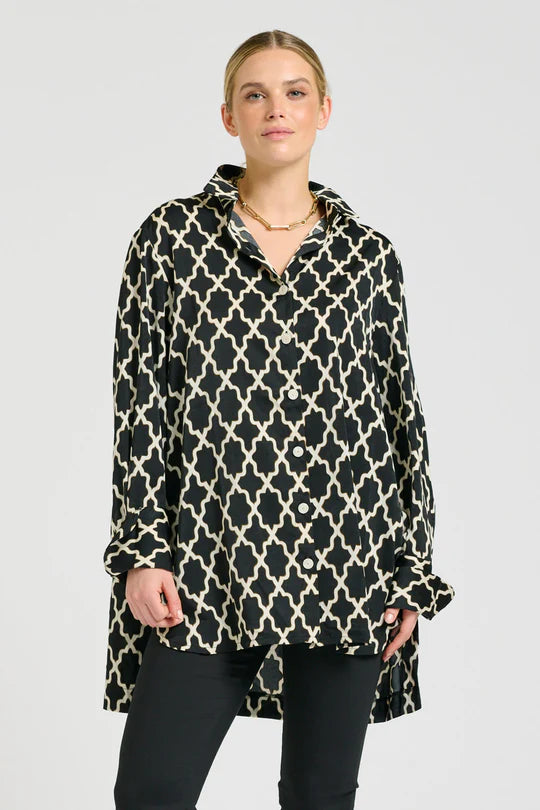 The Marnie Shirt - Moroccan Print