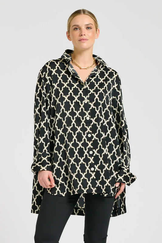 The Marnie Shirt - Moroccan Print